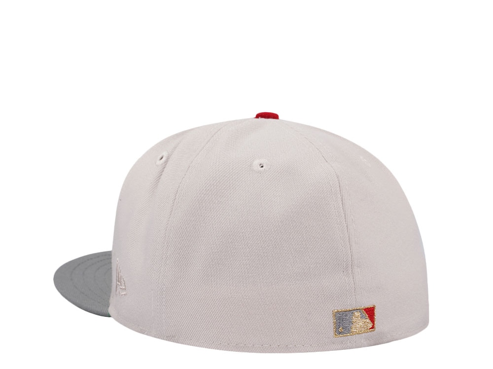 New Era Anaheim Angels 25th Anniversary Stone Gold Two Tone Edition 59Fifty Fitted Cap