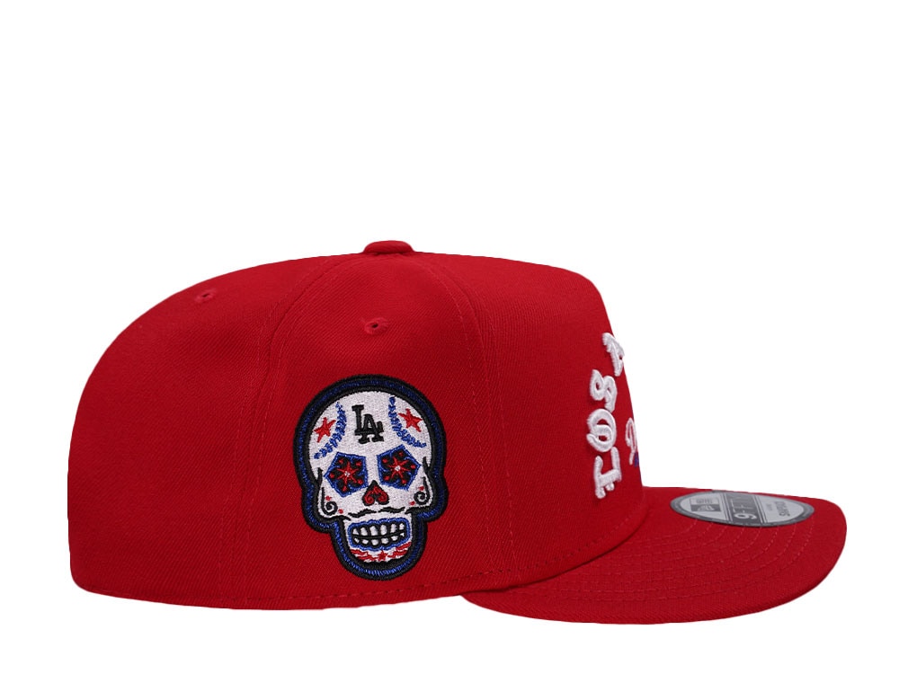 New Era Los Angeles Dodgers Skull Red Prime Edition 9Fifty A Frame Snapback Cap