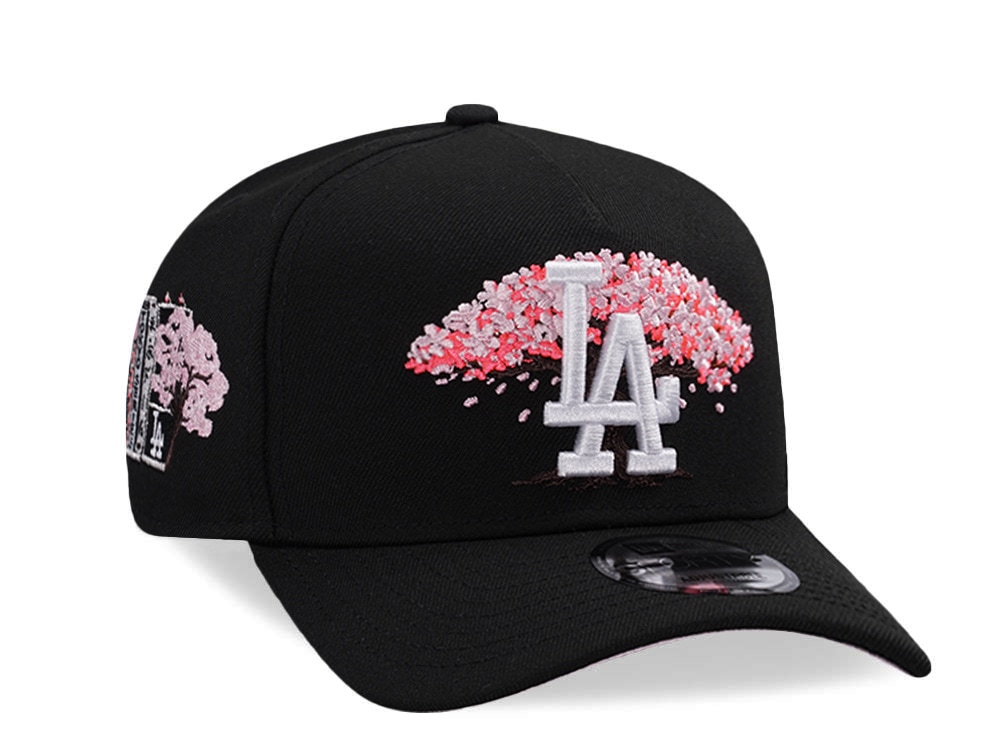 New Era Los Angeles Dodgers Tokyo Series 2025 Sakura Black Prime Edition 9Forty A Frame Snapback Cap