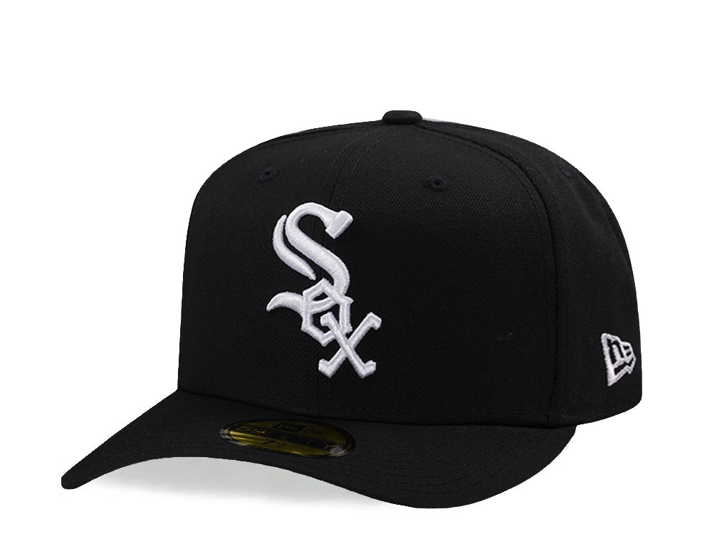 New Era Chicago White Sox Black Prime Edition 59Fifty Pre Curved Fitted Cap