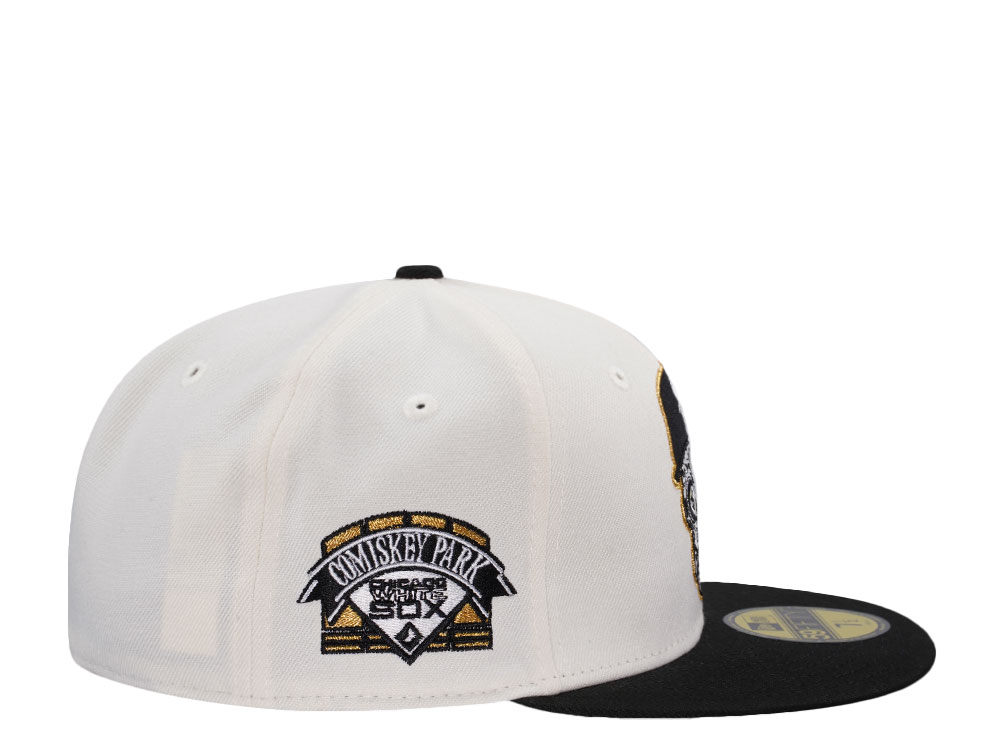 New Era Chicago White Sox Comiskey Park Skull Chrome Two Tone Edition 59Fifty Fitted Cap