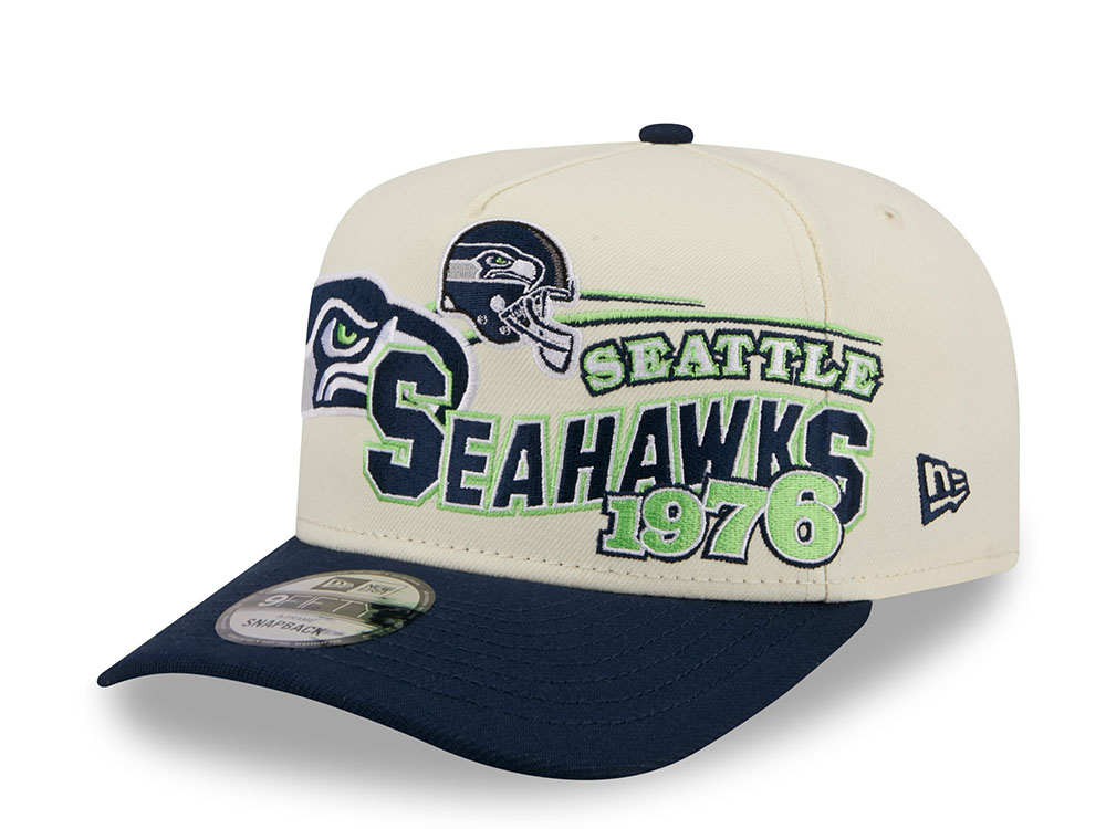 New Era Seattle Seahawks 1976 Classic Chrome Edition 9Fifty A Frame Snapback Cap
