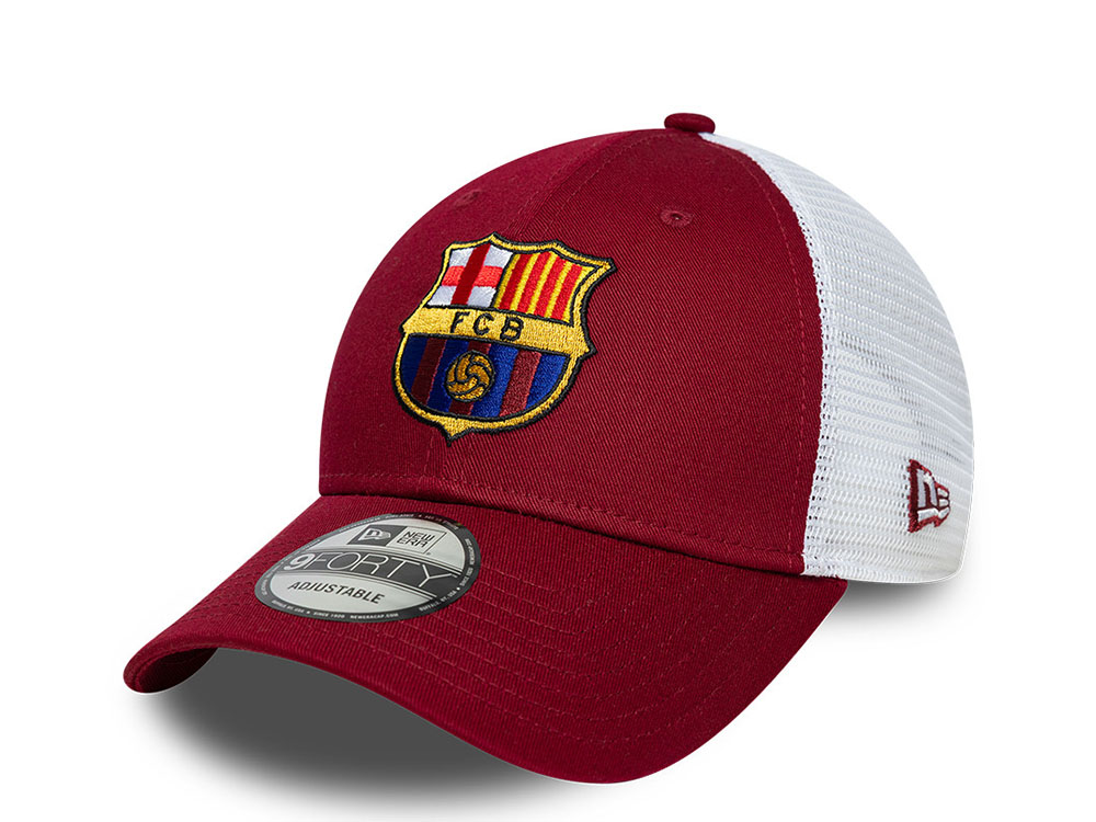 New Era Barcelona Fc The League 9Forty Trucker Strapback Cap
