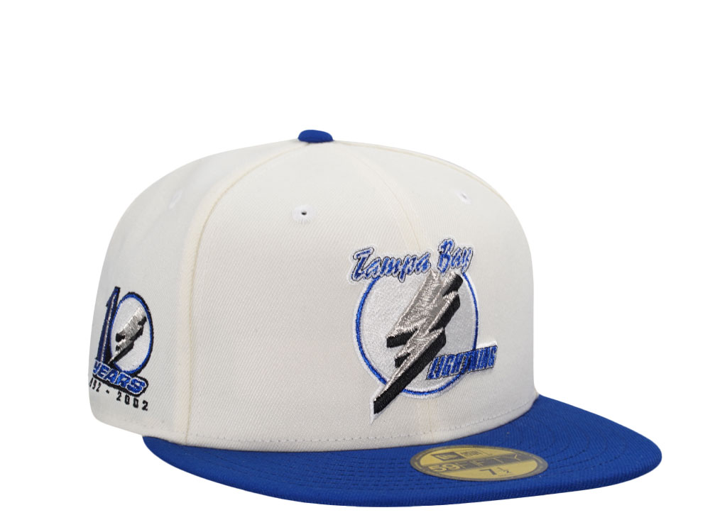 New Era Tampa Bay Lightning 10th Anniversary Chrome Two Tone Edition 59Fifty Fitted Cap