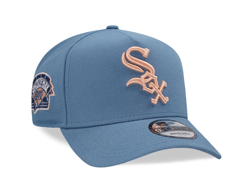 New Era Chicago White Sox Comiskey Park Indigo Peach Edition 9Forty A Frame Snapback Cap