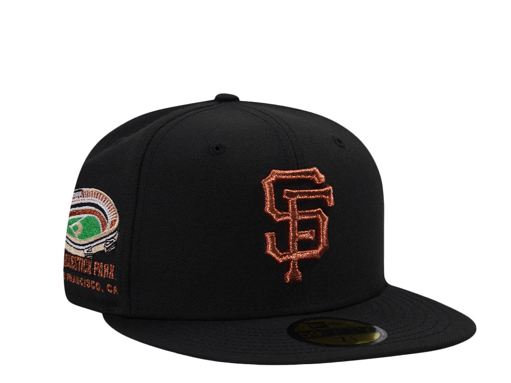 New Era San Francisco Giants Candlestick Park Black Copper Throwback Edition 59Fifty Fitted Cap