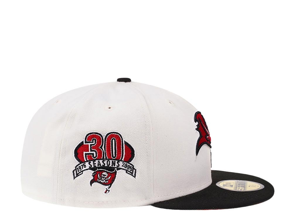 New Era Tampa Bay Buccaneers 30th Anniversary Cream Dome Edition 59Fifty Fitted Cap
