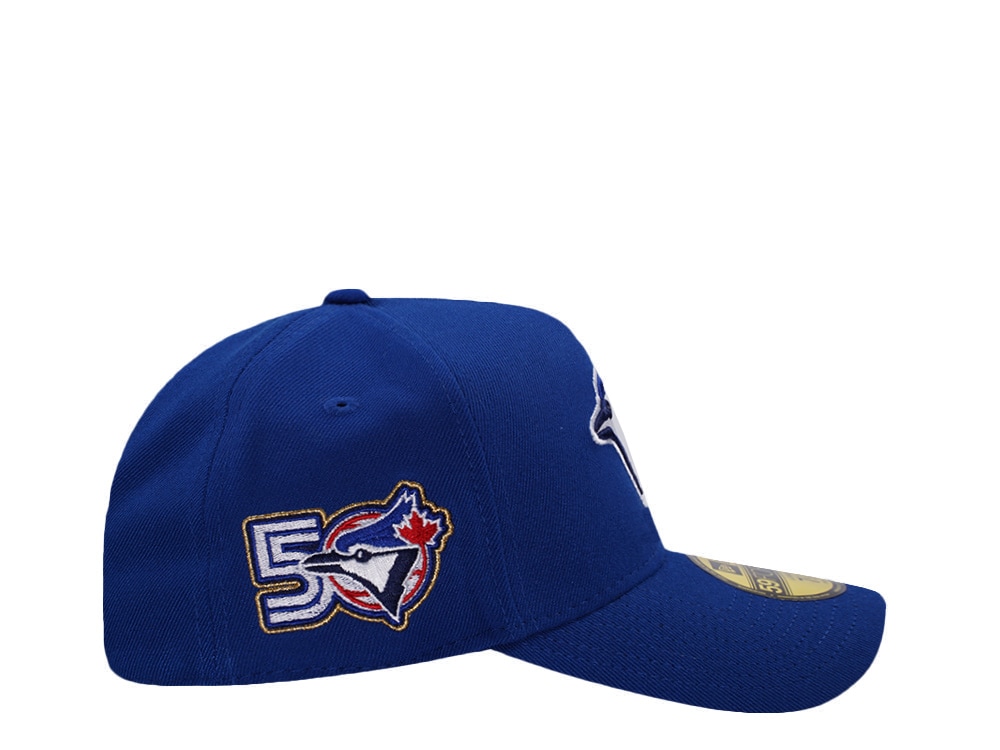 New Era Toronto Blue Jays 50th Anniversary Royal Blue Prime Edition 59Forty A Frame Fitted Cap