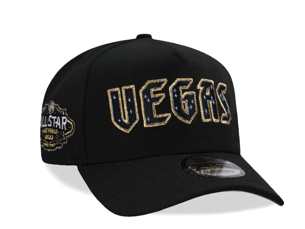 New Era Vegas Golden Knights All Star Game 2022 Black Script Edition 9Forty A Frame Snapback Cap