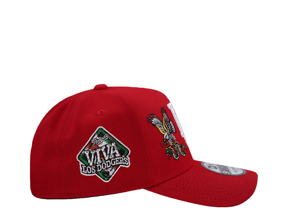 New Era Los Angeles Dodgers Viva Eagle Scarlet Prime Edition 9Forty A Frame Snapback Cap