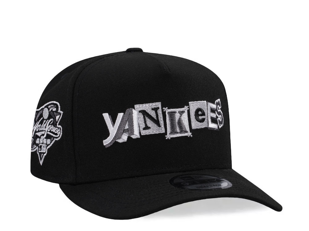 New Era New York Yankees World Series 2000 Black Metallic Edition 9Fifty A Frame Snapback Cap