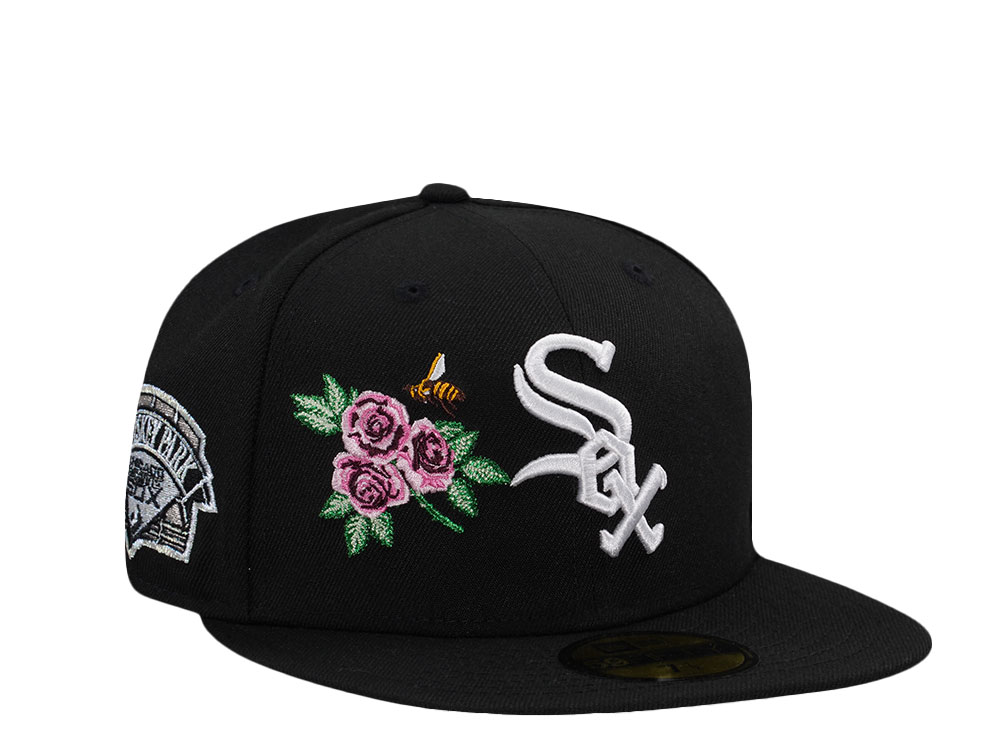 New Era Chicago White Sox Comiskey Park Rose Black Prime Edition 59Fifty Fitted Cap
