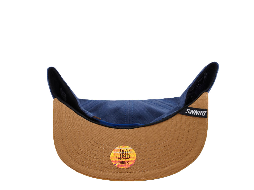 Djinns 2015 Linen Navy 6 Panel Snapback Cap