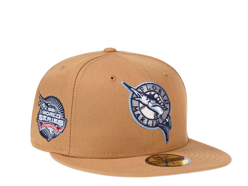 New Era Florida Marlins World Series 2003 Frozen Wheat Edition 59Fifty Fitted Cap