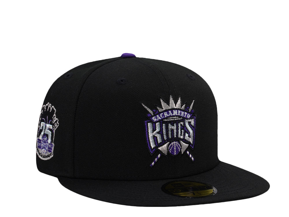 New Era Sacramento Kings 25th Anniversary Black Prime Edition 59Fifty Fitted Cap