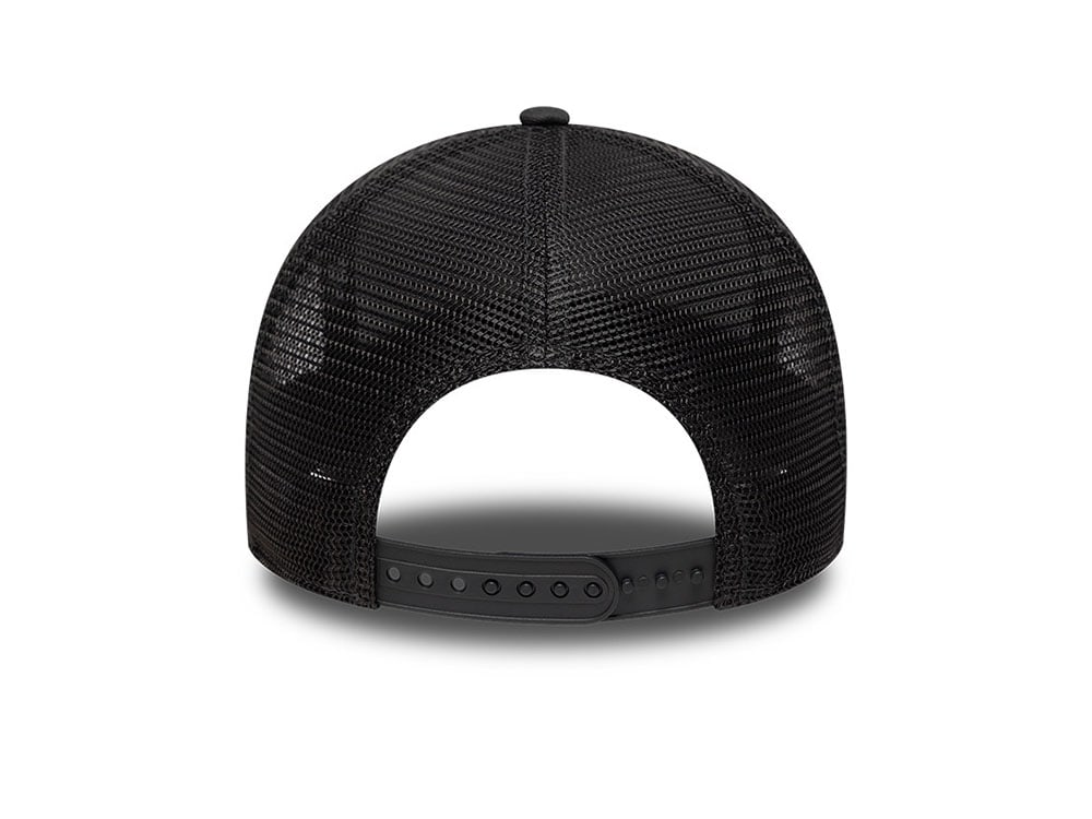 New Era Chicago Bulls Outline Black Edition 9Forty A Frame Trucker Snapback Cap