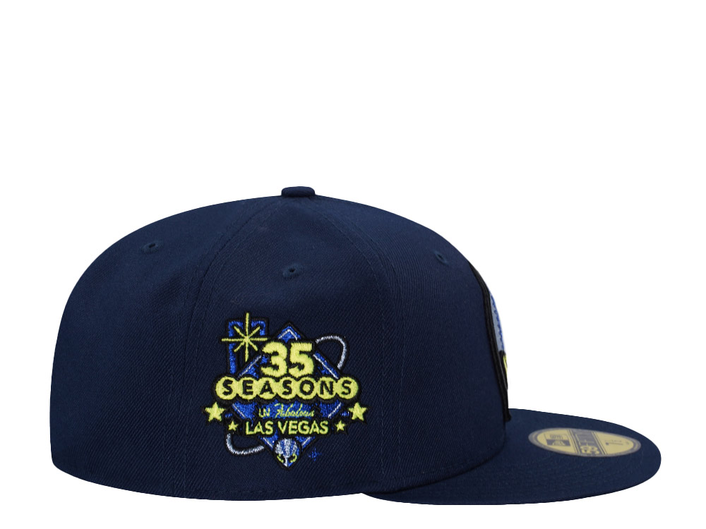 New Era Las Vegas 51s Alien 35th Seasons Neon Ocean Blue Edition 59Fifty Fitted Cap