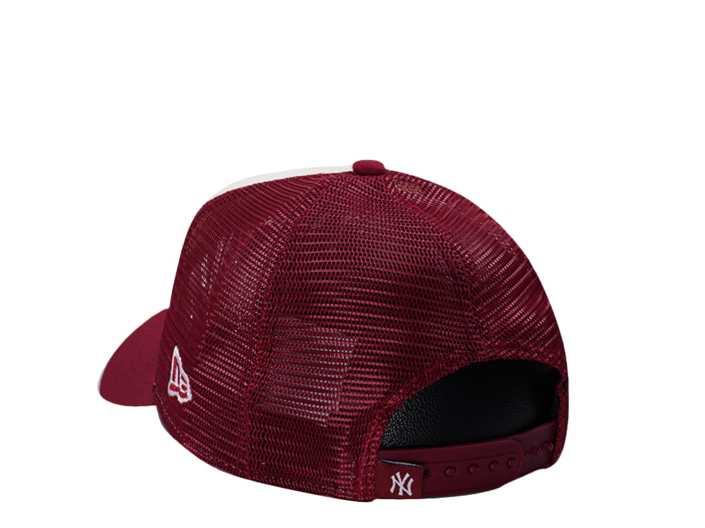 New Era New York Yankees Rose Chrome Two Tone Edition 9Forty A Frame Trucker Snapback Cap
