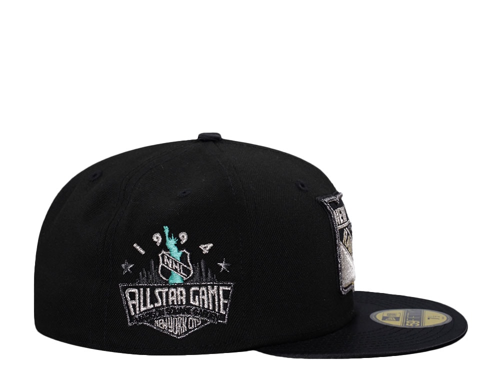 New Era New York Rangers All Star Game 1994 Black Satin Brim Prime Edition 59Fifty Fitted Cap