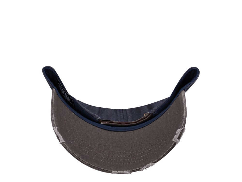 Von Dutch Oval Patch Distressed Vintage Strapback Cap