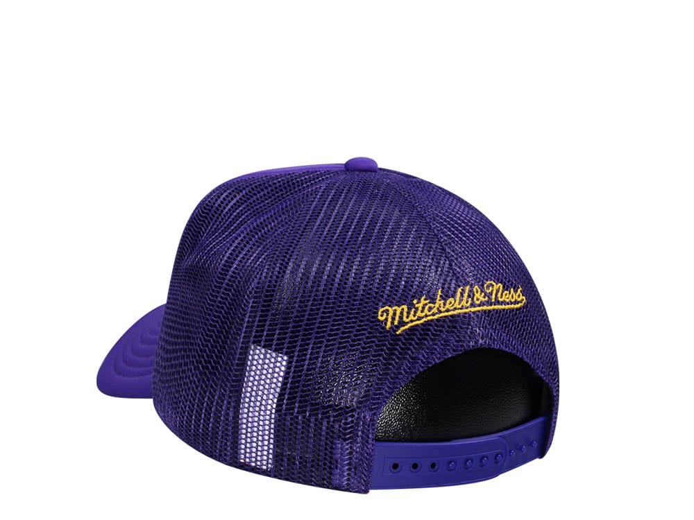 Mitchell & Ness Los Angeles Lakers Purple Billboard Trucker Snapback Cap