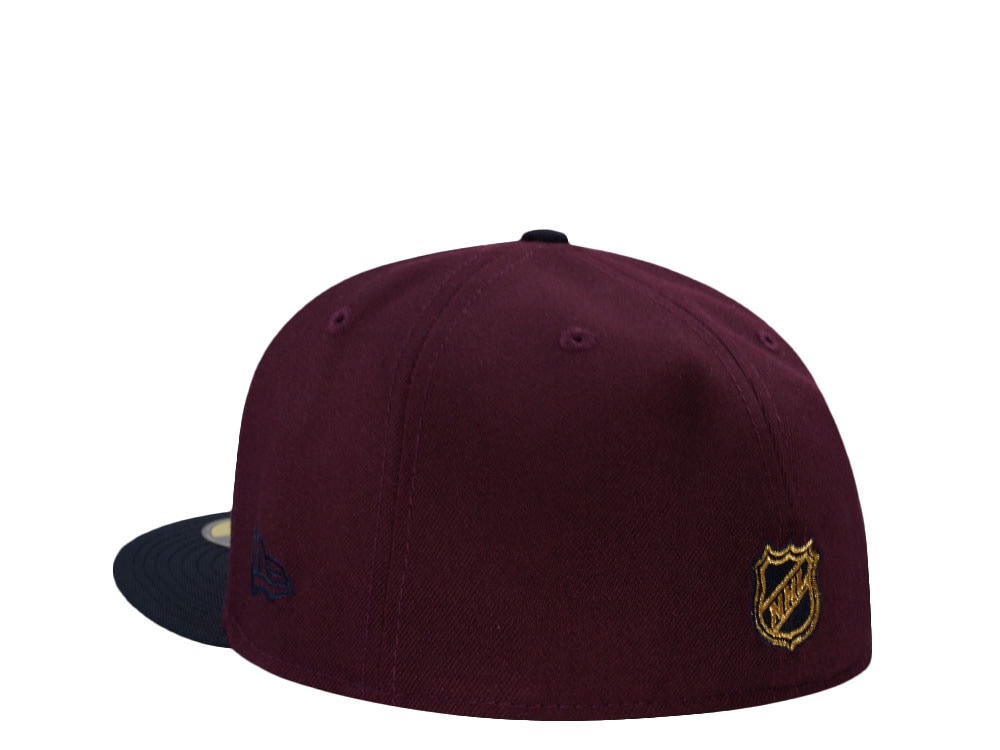 New Era Columbus Blue Jackets Maroon Two Tone Edition 59Fifty Fitted Cap