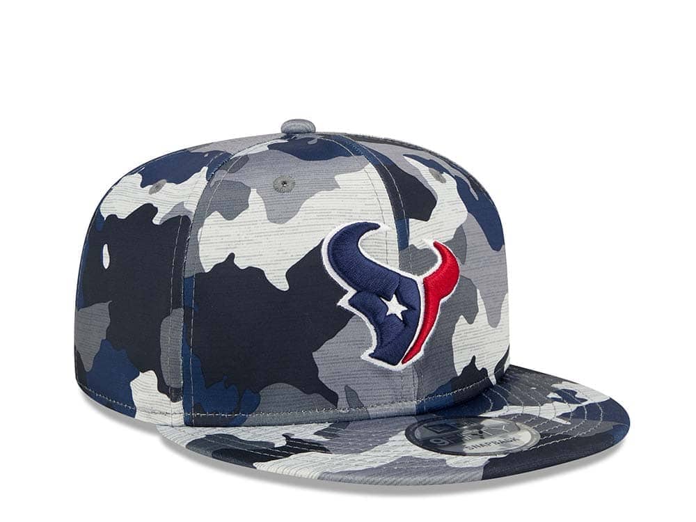 New Era Houston Texans NFL Training Camp 22 Camo 9Fifty Snapback Cap