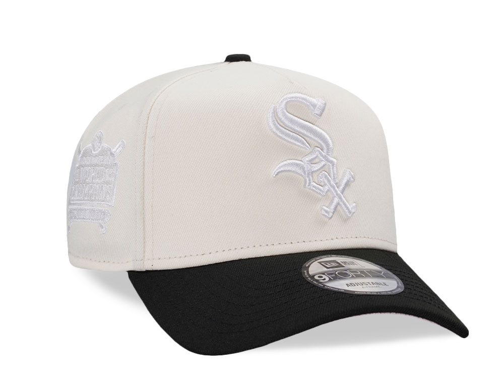 New Era Chicago White Sox World Champions 2005 White Out Pink Two Tone Edition 9Forty A Frame Snapback Cap