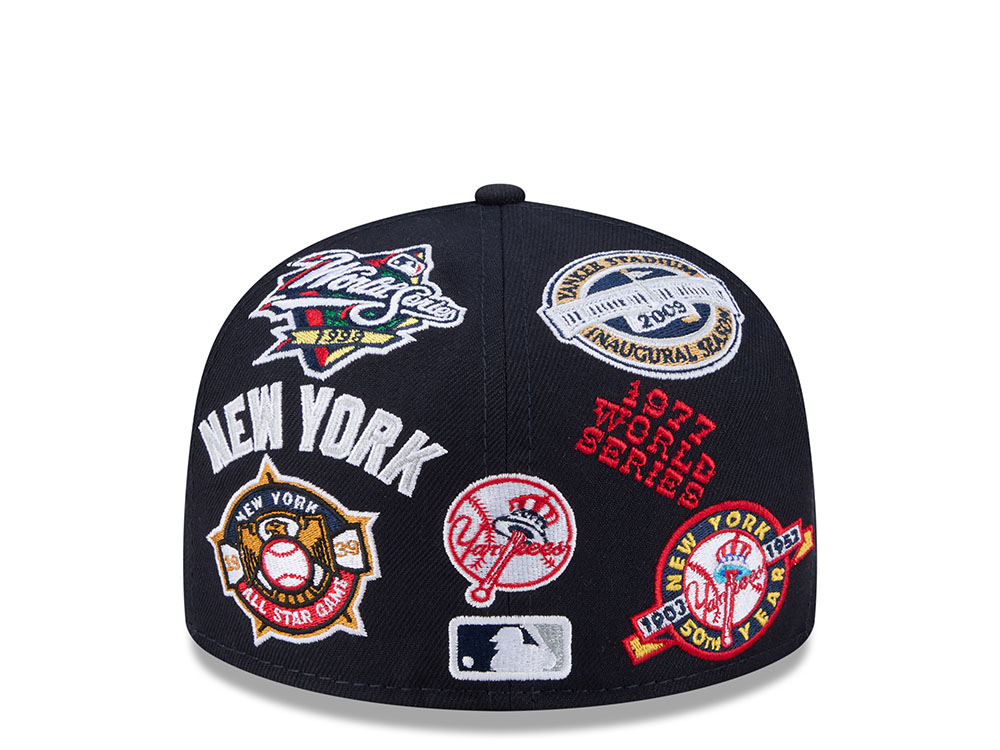 New Era New York Yankees All Over Navy Edition 59Fifty Fitted Cap