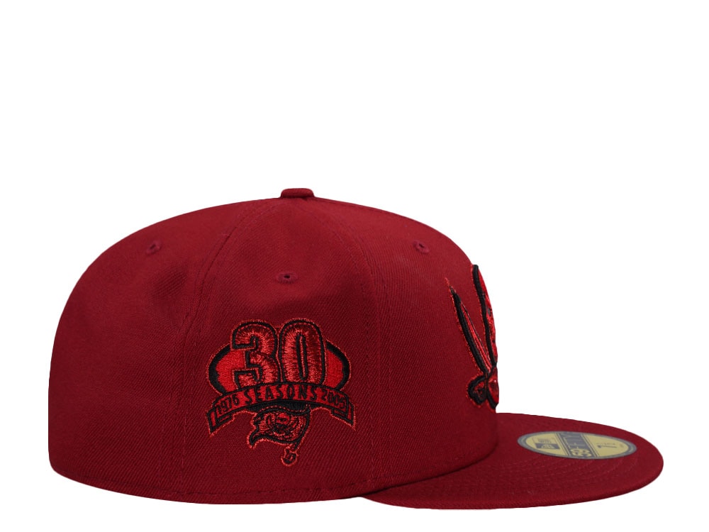 New Era Tampa Bay Buccaneers 30 Seasons Red Prime Edition 59Fifty Fitted Cap