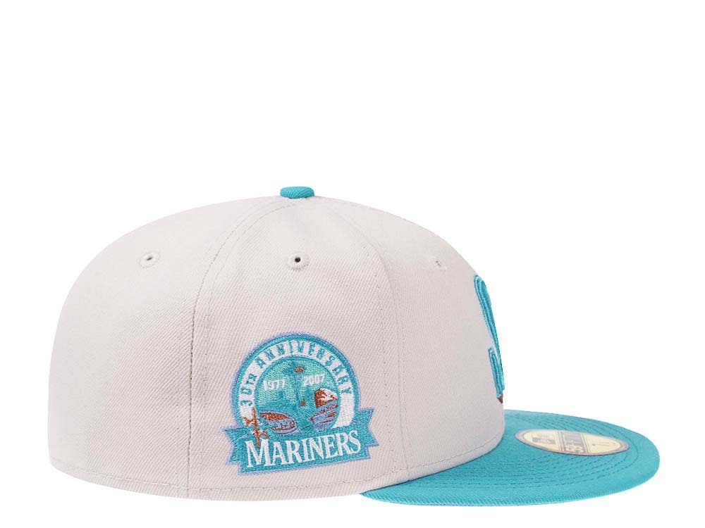 New Era Seattle Mariners 30th Anniversary Stone Prime Two Tone Edition 59Fifty Fitted Cap
