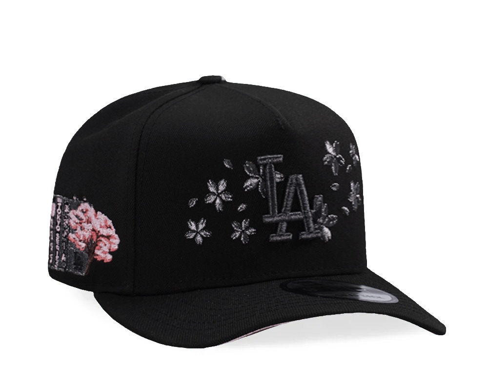 New Era Los Angeles Dodgers Tokyo Series Sakura Black Prime Edition 9Fifty A Frame Snapback Cap
