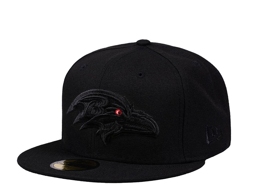New Era Baltimore Ravens Black on Black Edition 59Fifty Fitted Cap