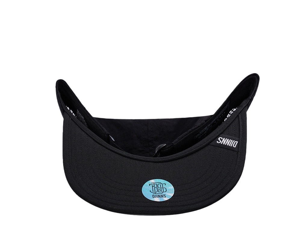 Djinns 5 Panel Black Big Net Mountain Strapback Cap