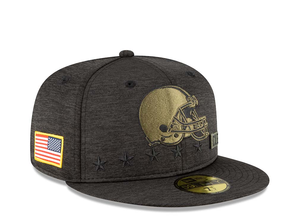 New Era Cleveland Browns Salute to Service 2020 Fitted 59Fifty Cap