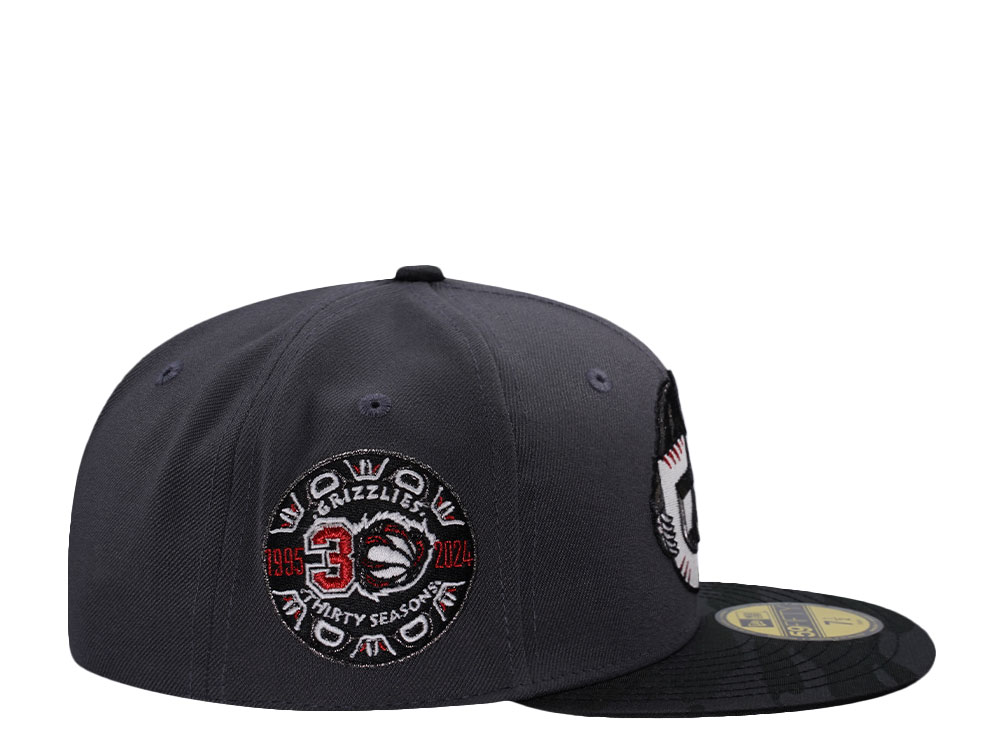 New Era Vancouver Grizzlies 30 Seasons Dark Gray Glow In The Dark  Moon Edition 59Fifty Fitted Cap