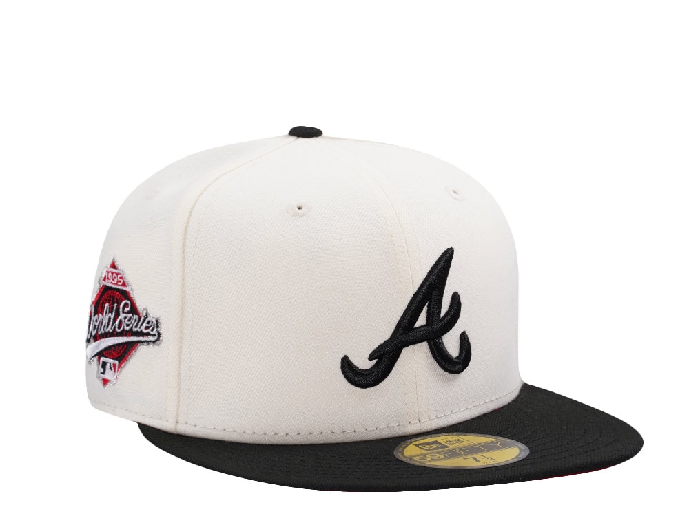 New Era Atlanta Braves World Series 1995 Chrome Two Tone Edition 59Fifty Fitted Cap