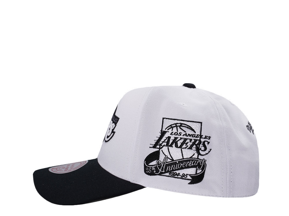 Mitchell & Ness Los Angeles Lakers NBA In The City White Edition Pro Pinch Fit Snapback Cap