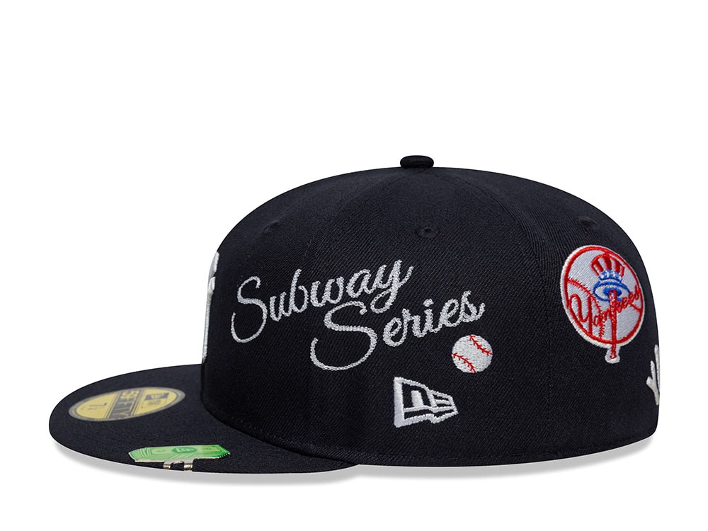 New Era New York Yankees Subway Series Multi Patch Navy Prime Edition 59Fifty Fitted Cap
