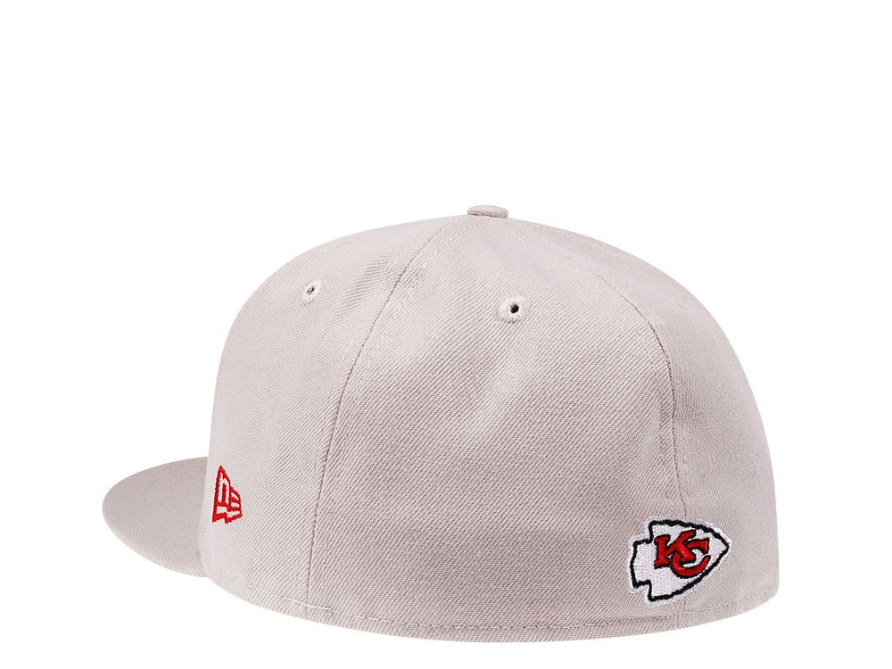 New Era Kansas City Chiefs Stone White Edition 59Fifty Fitted Cap
