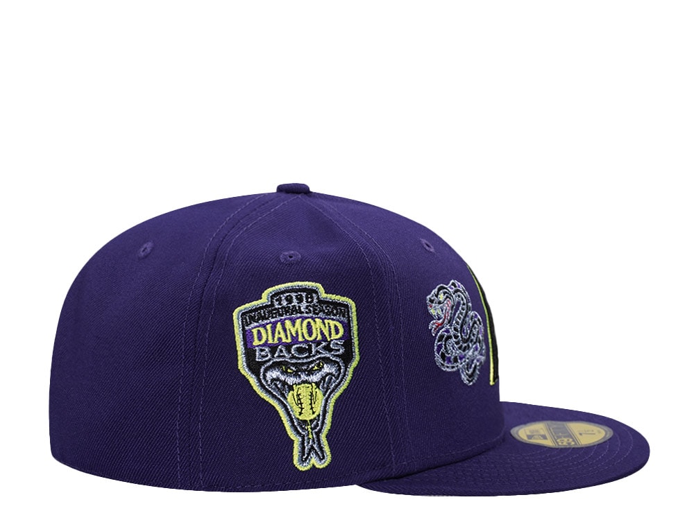 New Era Arizona Diamondbacks Inaugural Season 1998 Snake Purple Prime Edition 59Fifty Fitted Cap