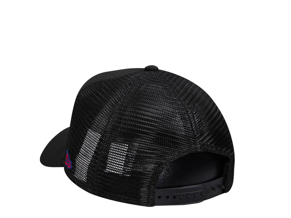 New Era New York Giants Black 9Forty A Frame Trucker Snapback Cap
