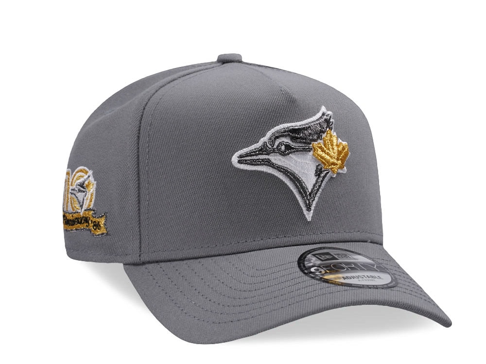 New Era Toronto Blue Jays 10th Anniversary Gray Edition 9Forty A Frame Snapback Cap