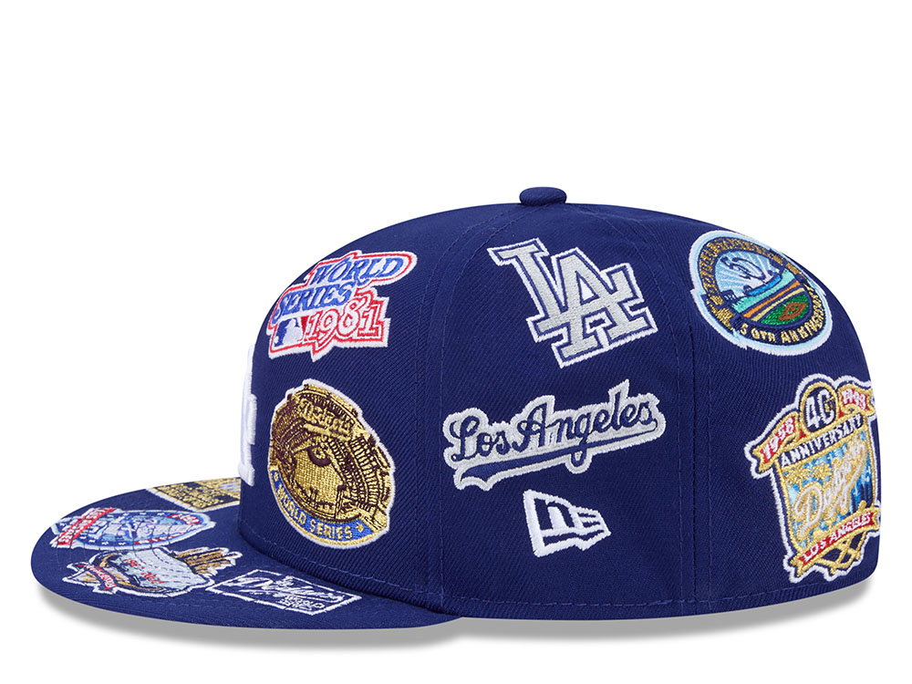 New Era Los Angeles Dodgers All Over Blue Edition 59Fifty Fitted Cap