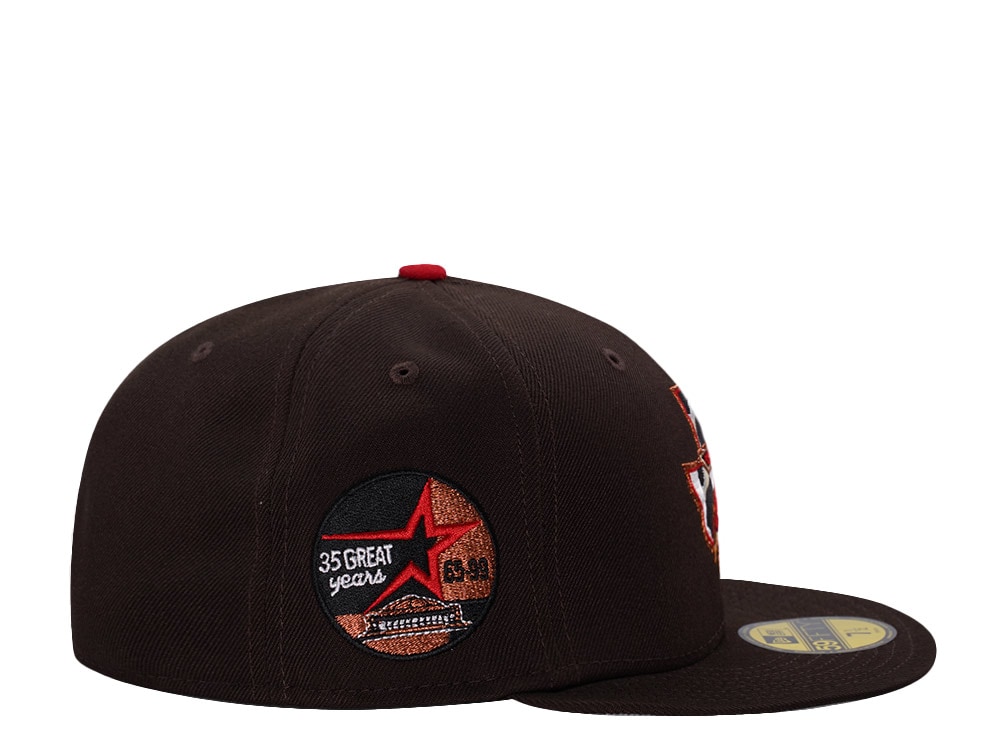 New Era Houston Astros 35th Anniversary Burnt Wood Edition 59Fifty Fitted Cap