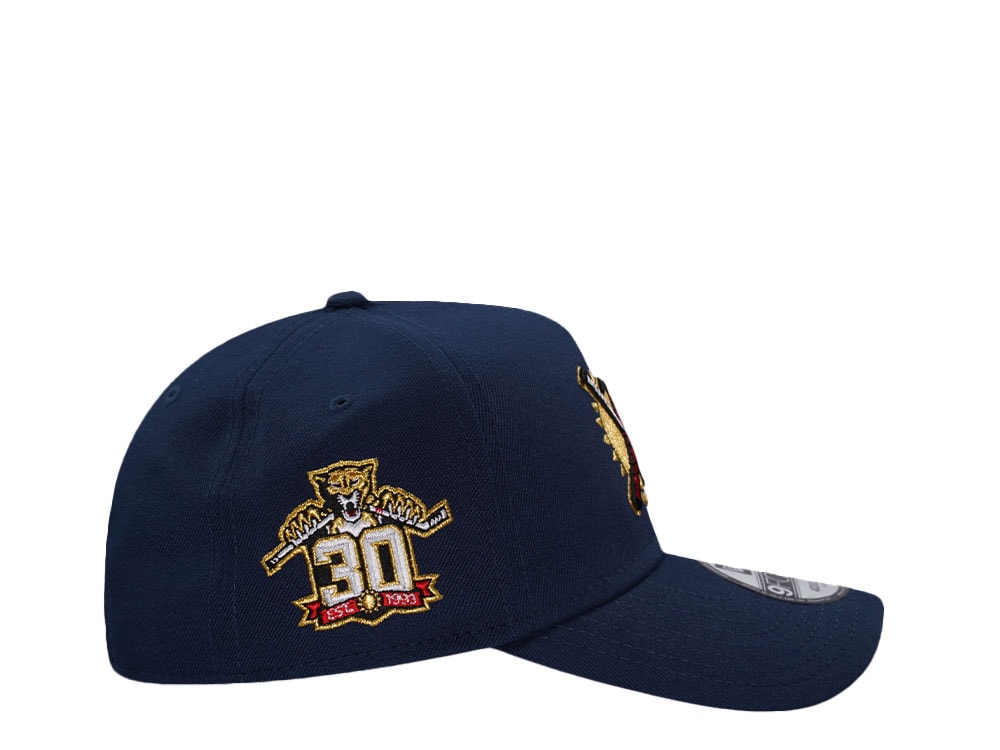 New Era Florida Panthers 30th Anniversary Navy Prime Edition 9Forty A Frame Snapback Cap