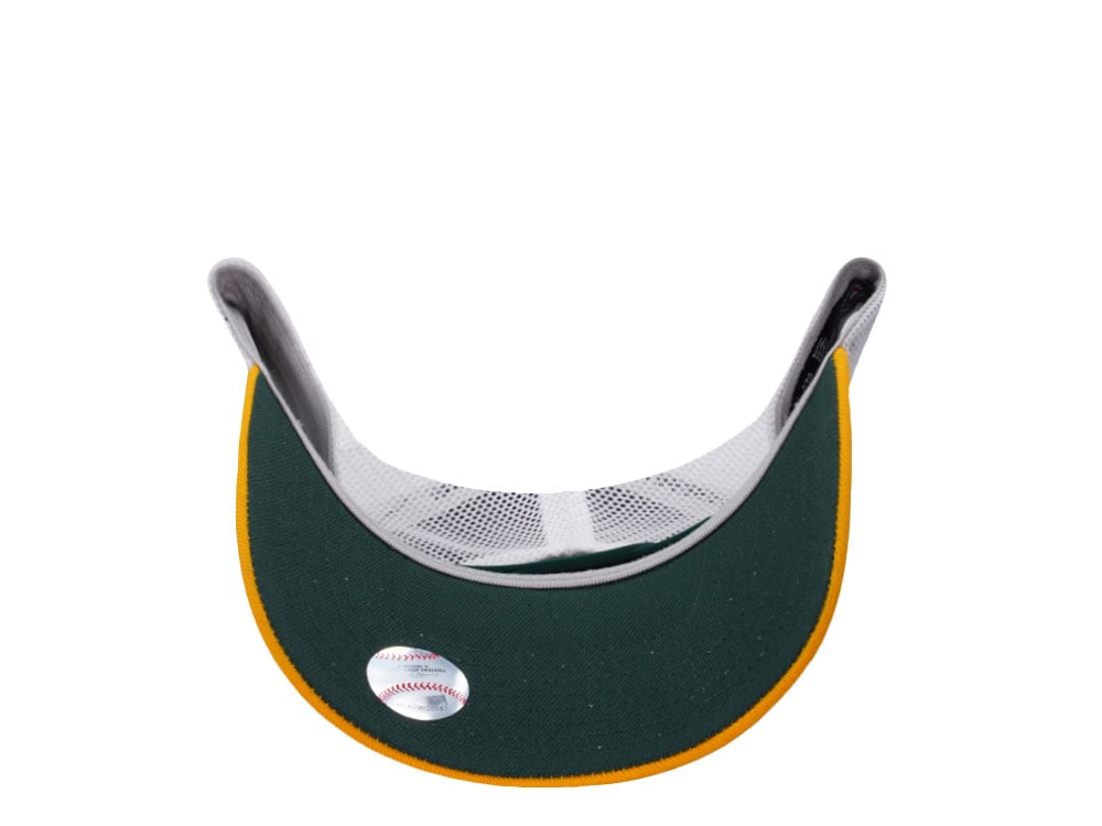 Nike Oakland Athletics Primetime Dri-Fit Rise Yellow Edition Trucker Snapback Cap