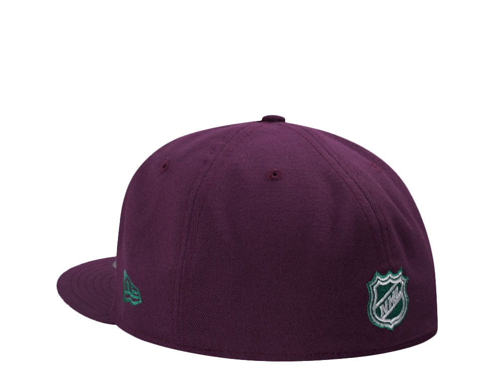 New Era Anaheim Ducks Stanley Cup Champs 2007 Plum Prime Edition 59Fifty Fitted Cap