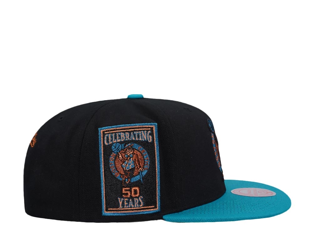 Mitchell & Ness Boston Celtics 50th Anniversary Make Cents Black Two Tone Edition Snapback Cap