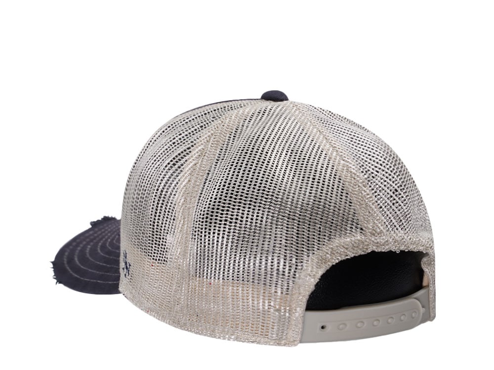 American Needle Miller High Life Navy Orville Edition Trucker Snapback Cap